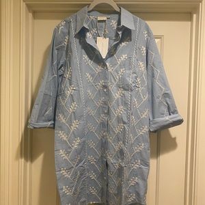 Brand new with tags Julia Amory Swizzle Dress in Nantucket Blue Size Small